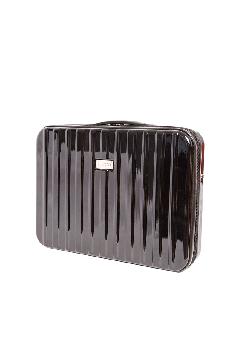 Mezzi Polycarbonate ABS Plastic laptop Brief Carry case -Black