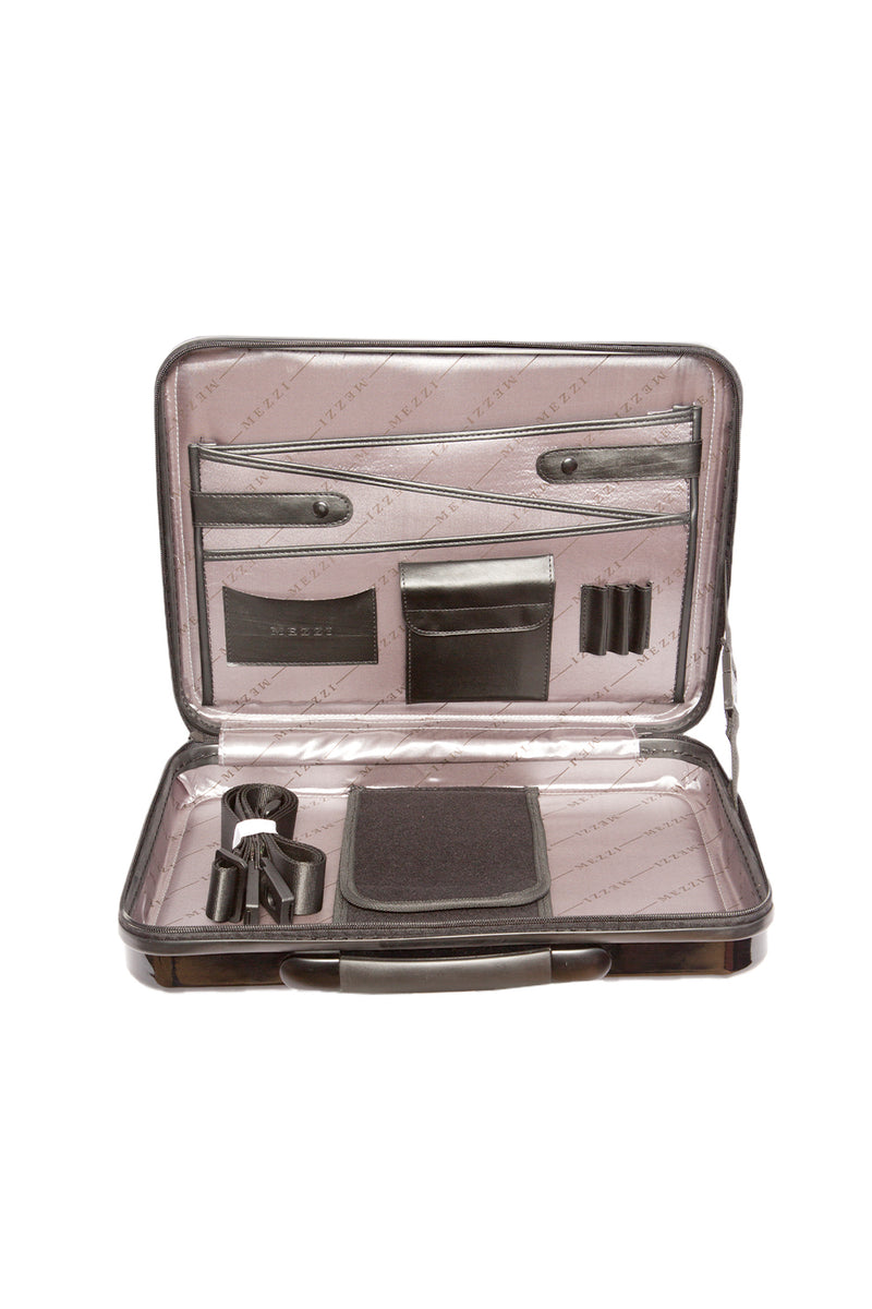 Mezzi Polycarbonate ABS Plastic laptop Brief Carry case -Black