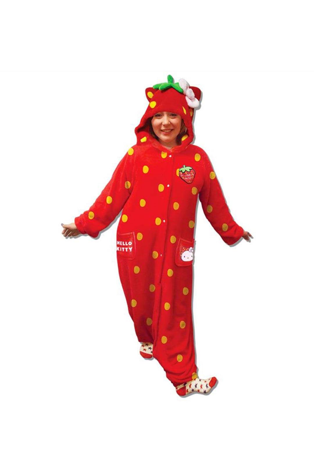 Hello Kitty Tutie Frutie Cutie Strawberry Onesie One size