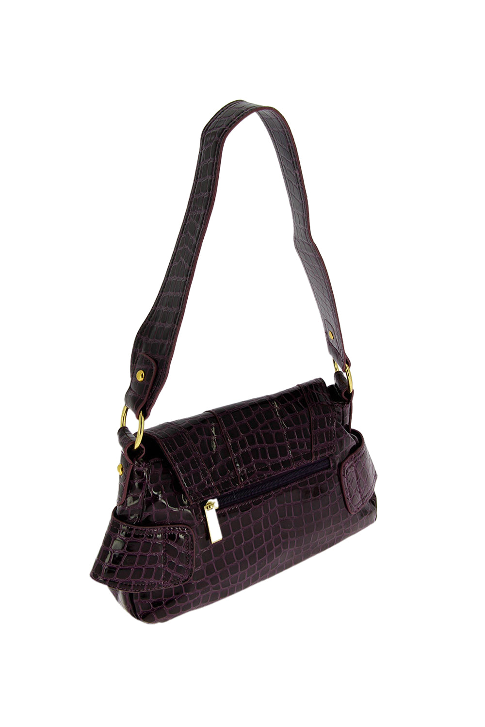 Betty Boop Mock Croc Purple Evening Handbag