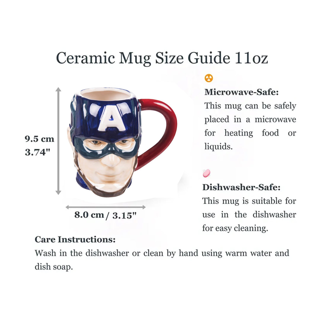 Marvel Ceramic Captain America 3D Mug