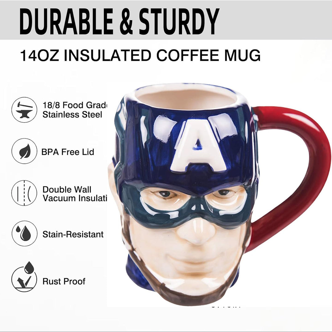 Marvel Ceramic Captain America 3D Mug