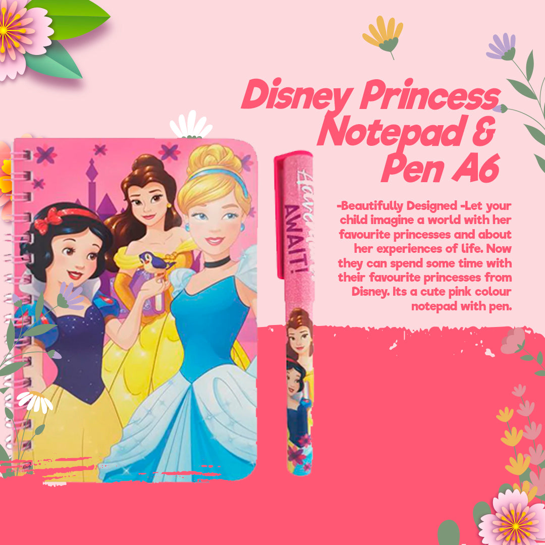 Disney Princess Notepad & Pen A6