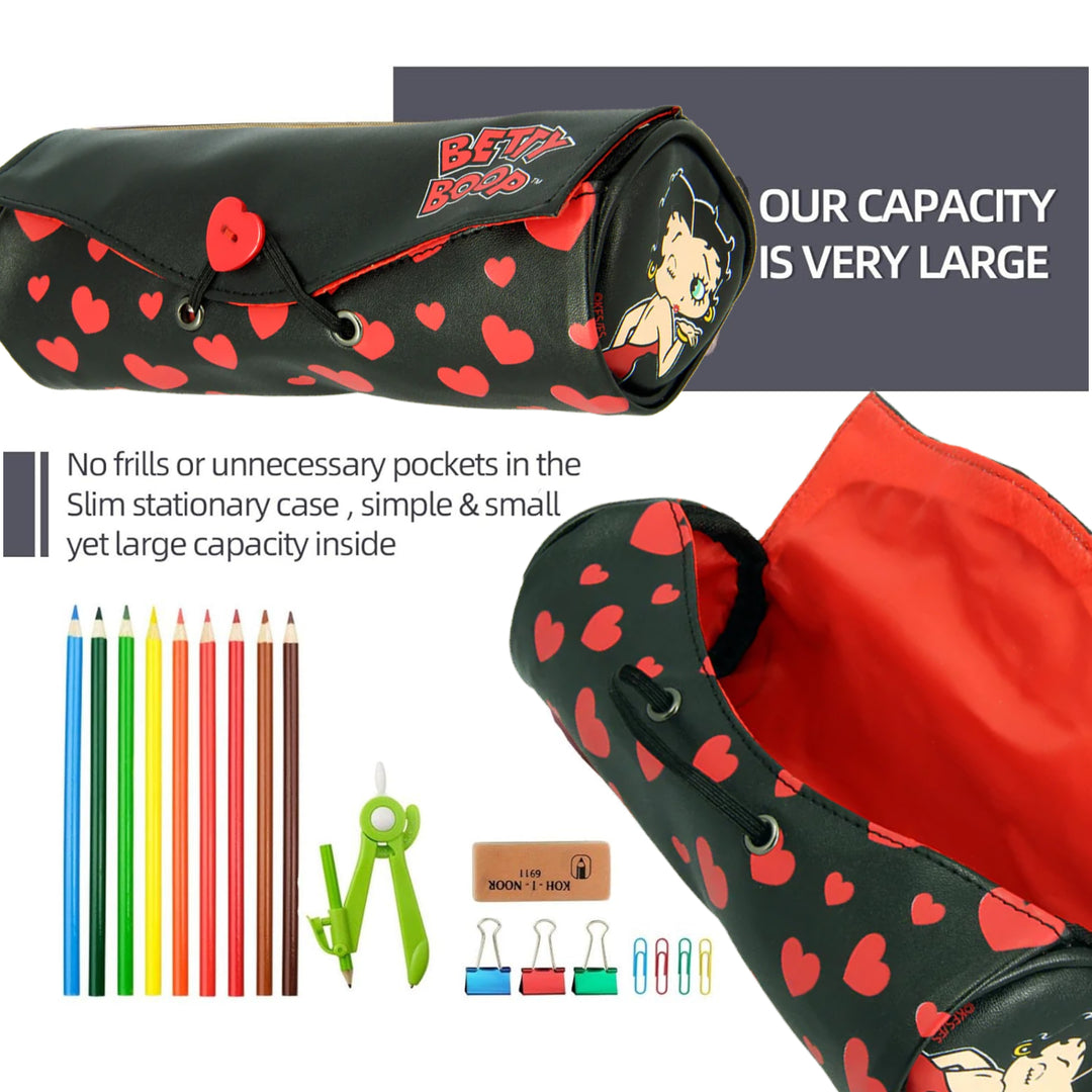 Betty Boop Red Heart Pencil Case