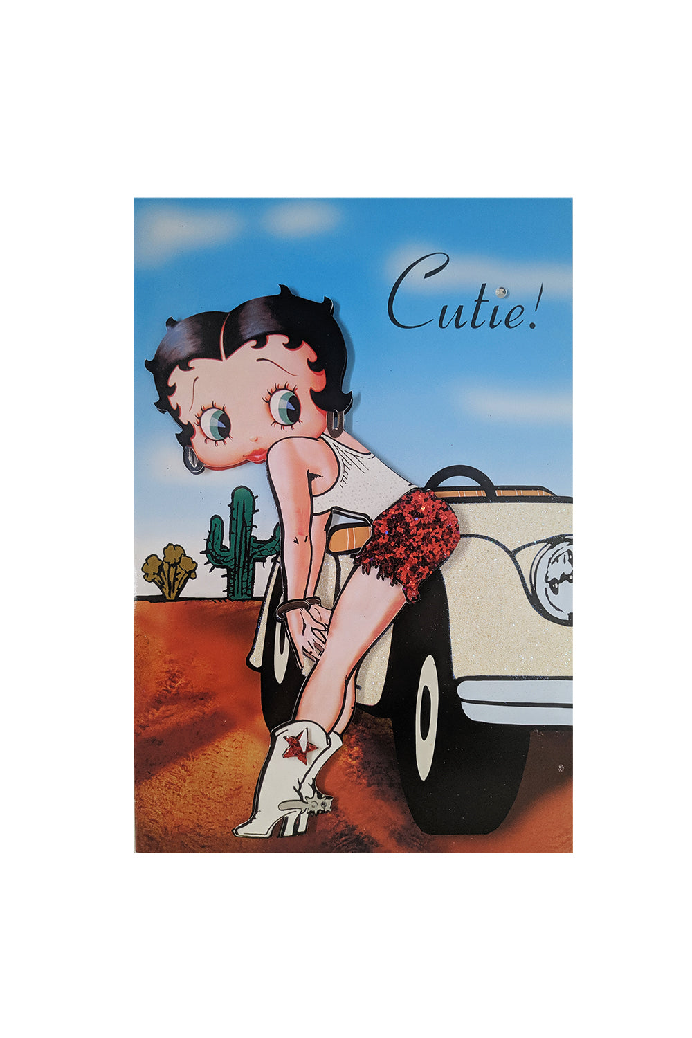 Betty Boop Decoupage Blank Greetings Card (3D)3