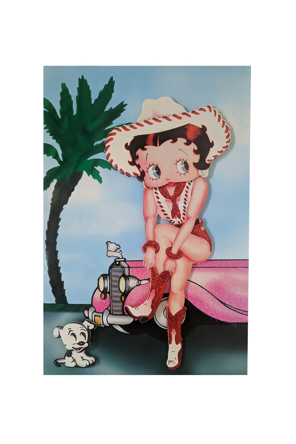 Betty Boop Decoupage Blank Greetings Card (3D)3