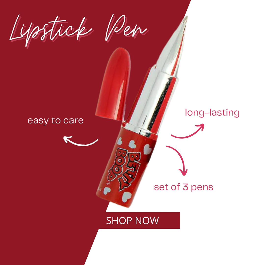 Betty Boop Red Heart Lipstick Pen