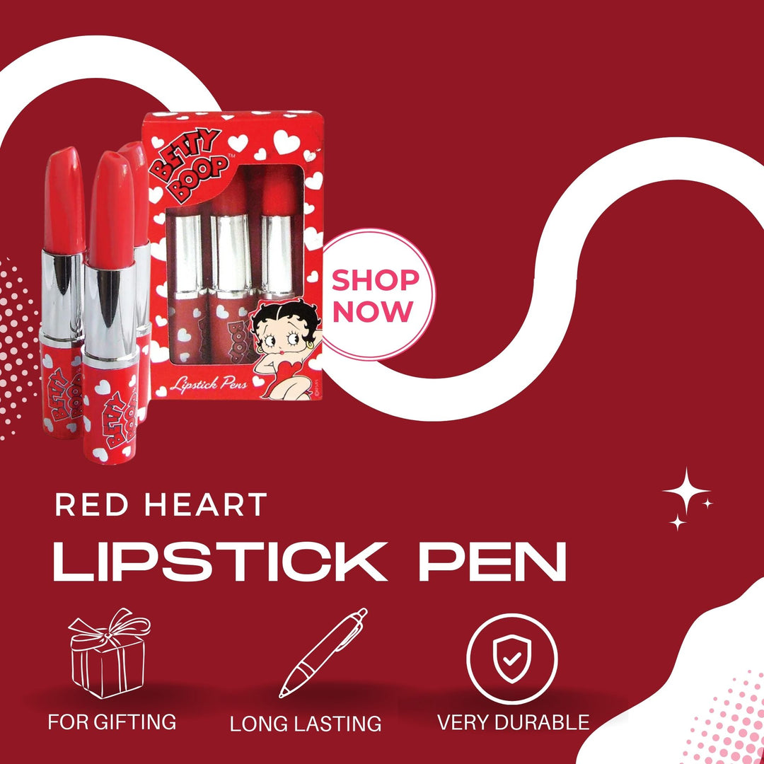 Betty Boop Red Heart Lipstick Pen