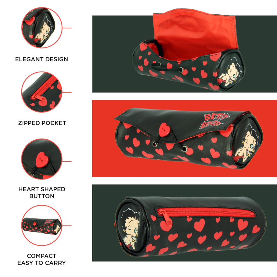 Betty Boop Red Heart Pencil Case