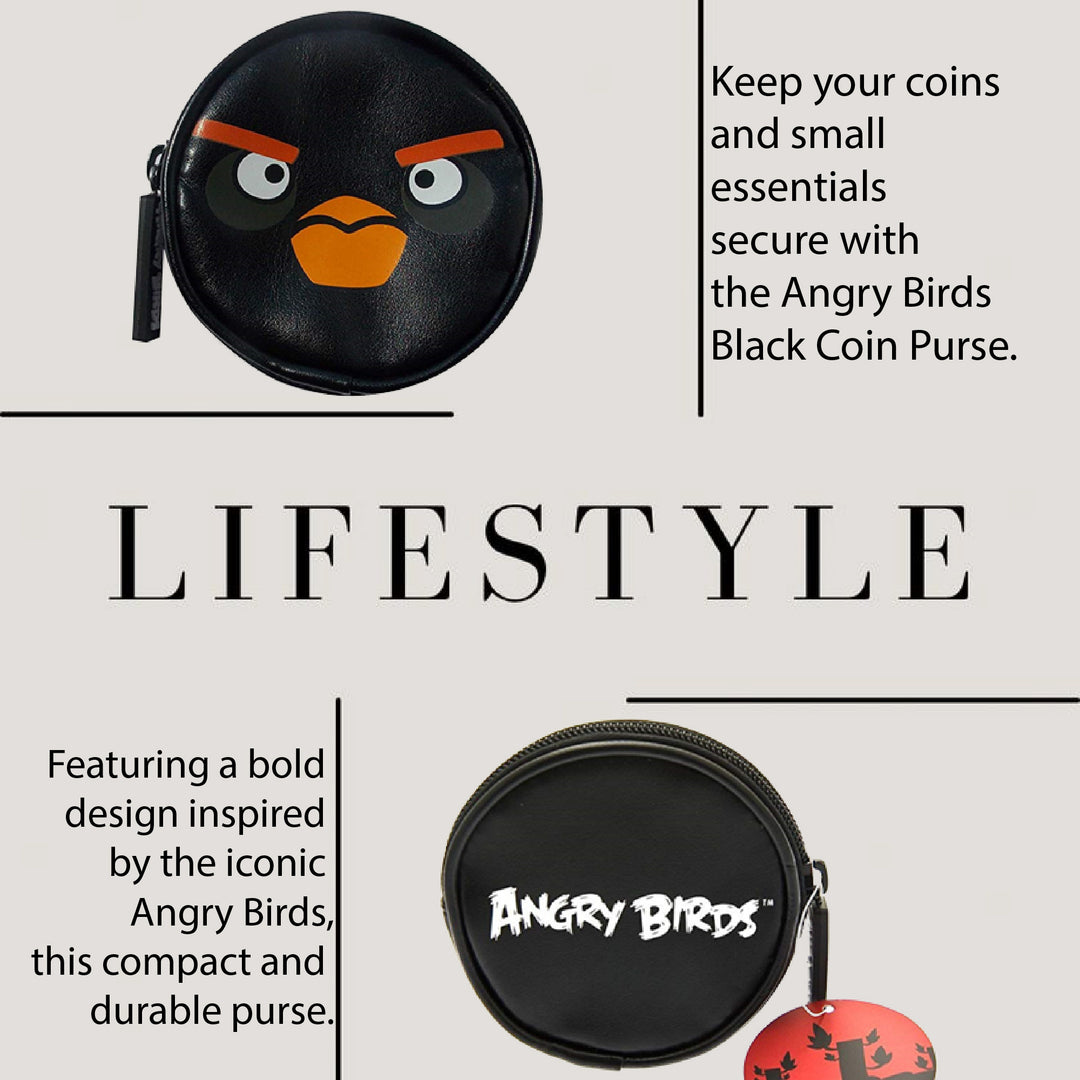 Angry Birds Black Coin Purse