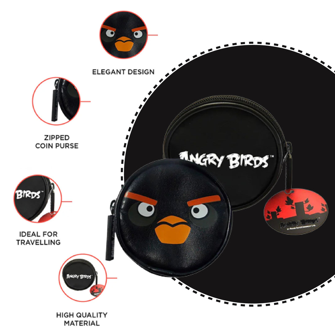 Angry Birds Black Coin Purse