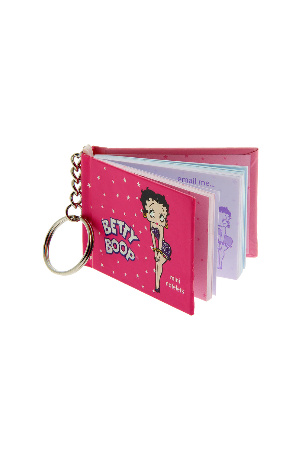 Betty Boop Star Struck Small Address Book With Key Ring