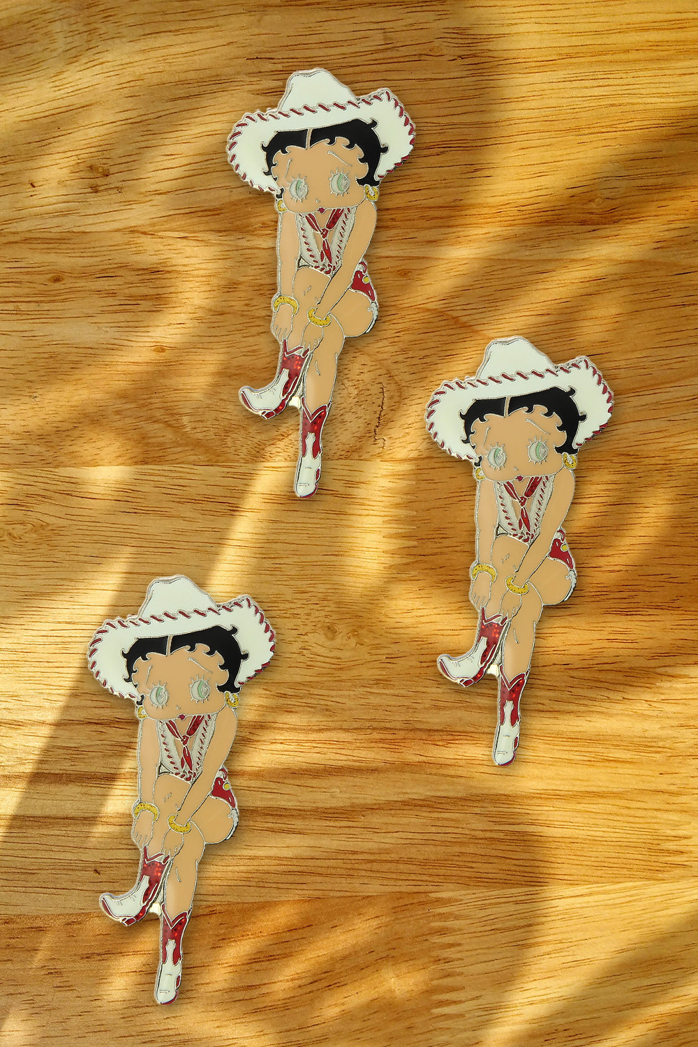 Betty Boop Lapel Pin(Champagne, Cocktail, Cowgirl)