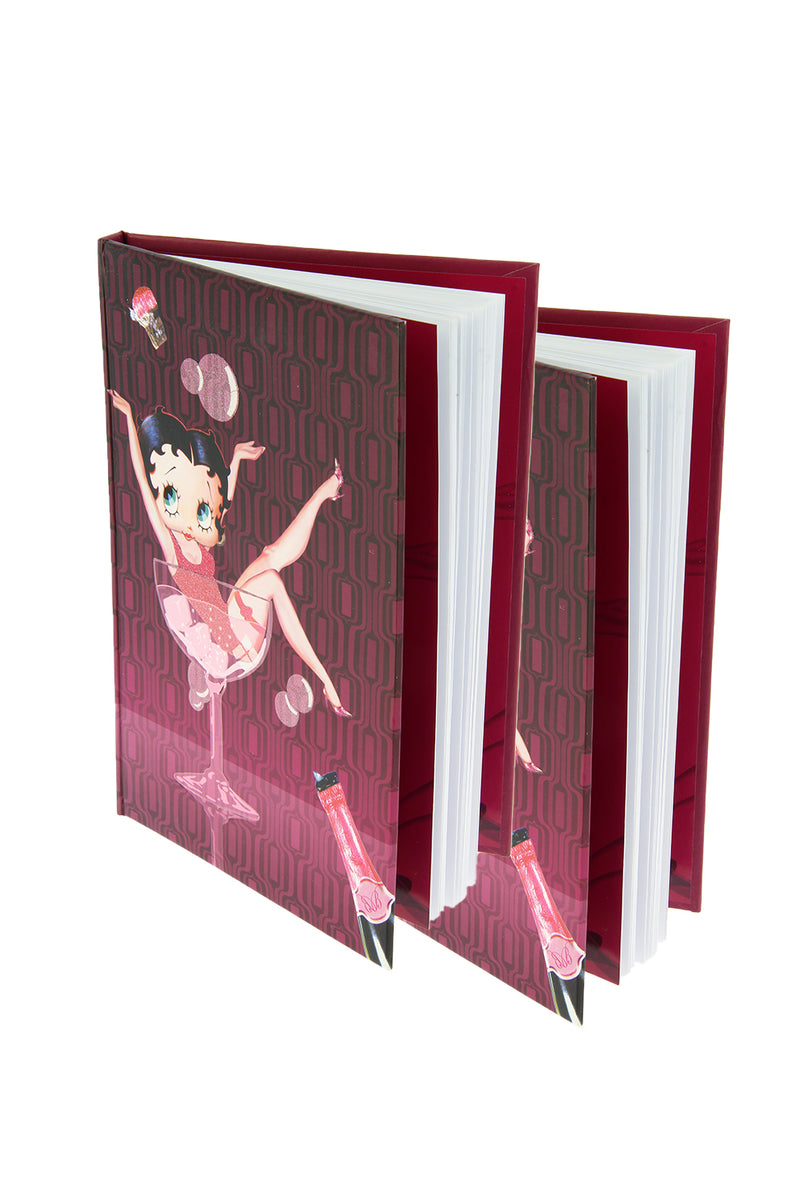 Betty Boop A5 Journal/Notebook(Bad Girl ,Champagne, Flirt)