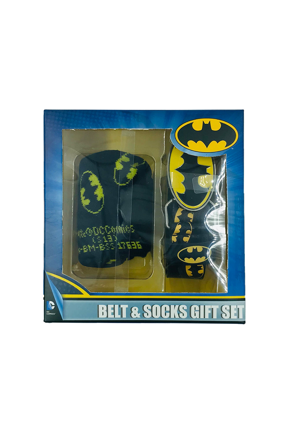 DC Batman Belt & Sock Gift Set