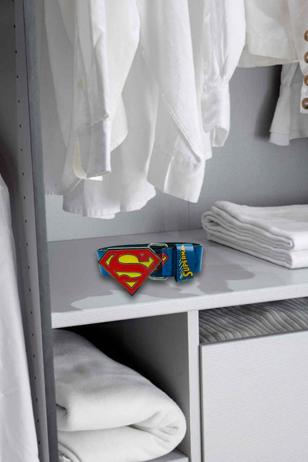 DC Superman Belt & Key Ring Gift Set