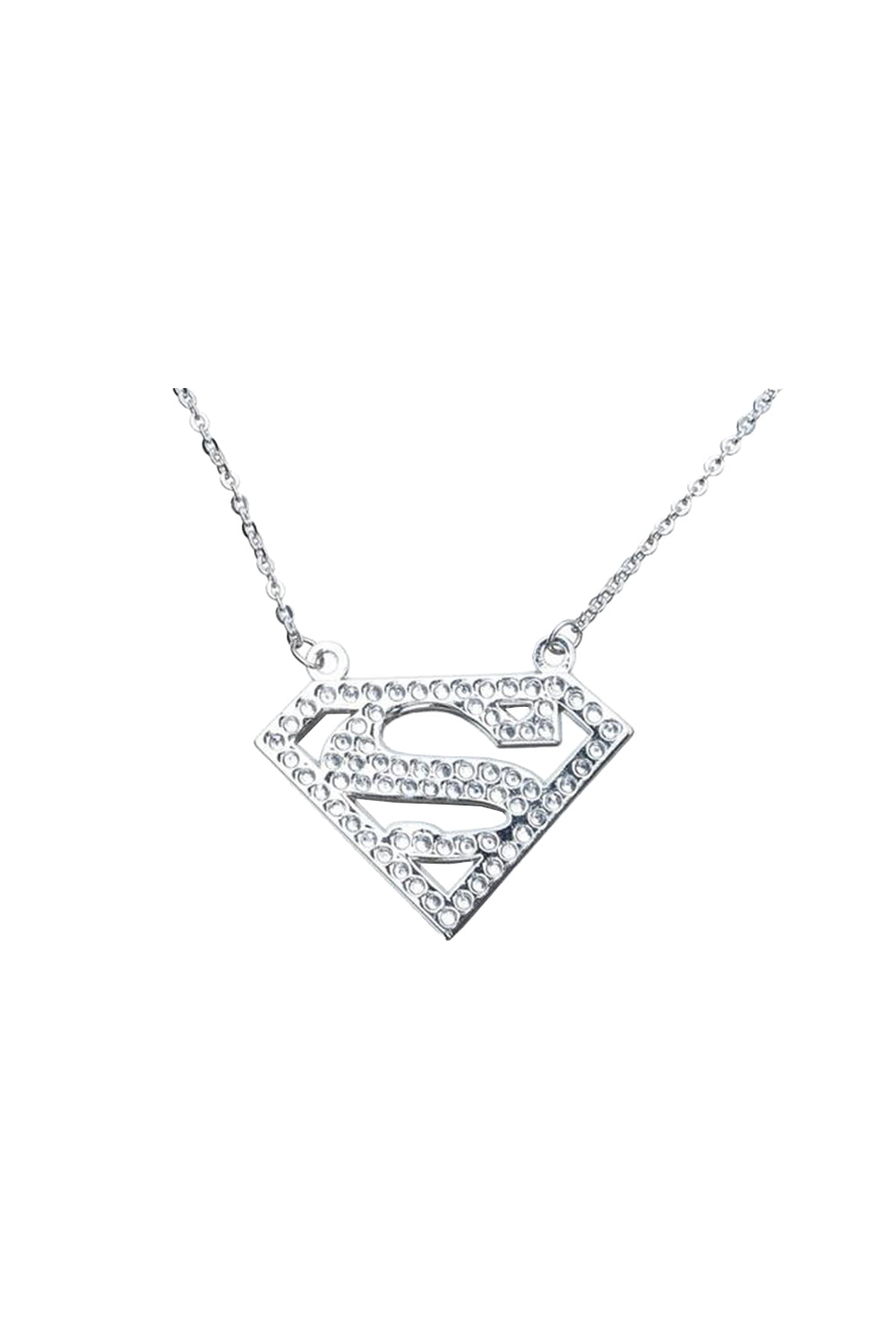 DC Comic Super girl Silver Pendant & Chain