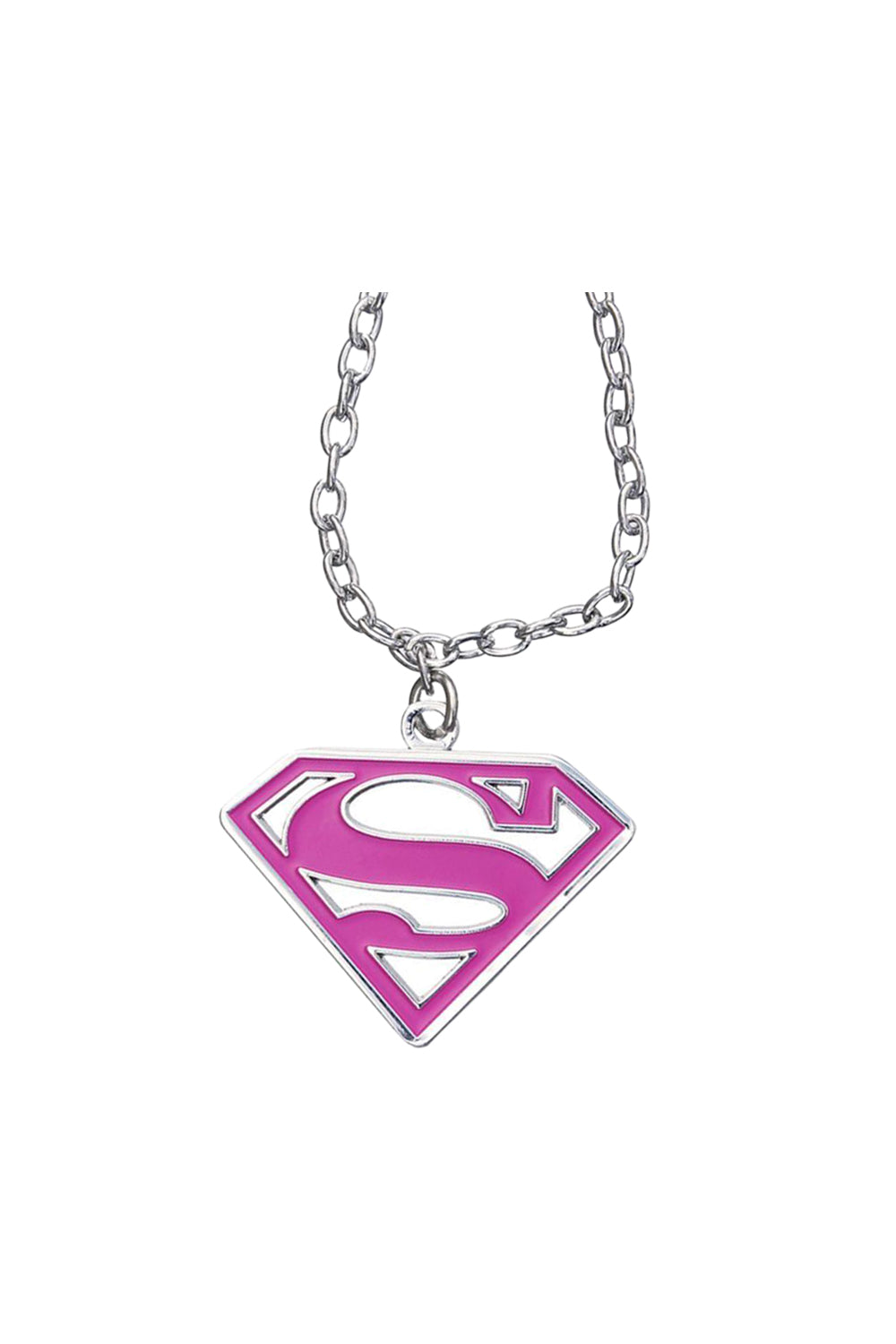 DC Comic Super girl Pink Pendant & Chain