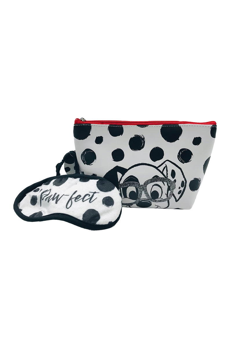 Disney 101 Dalmatians Washbag & Eye Mask