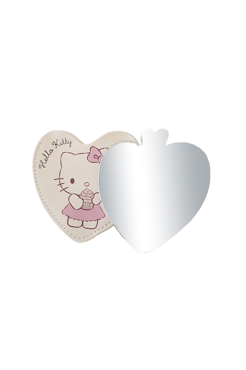 Hello Kitty Vintage Heart Shaped Compact Mirror