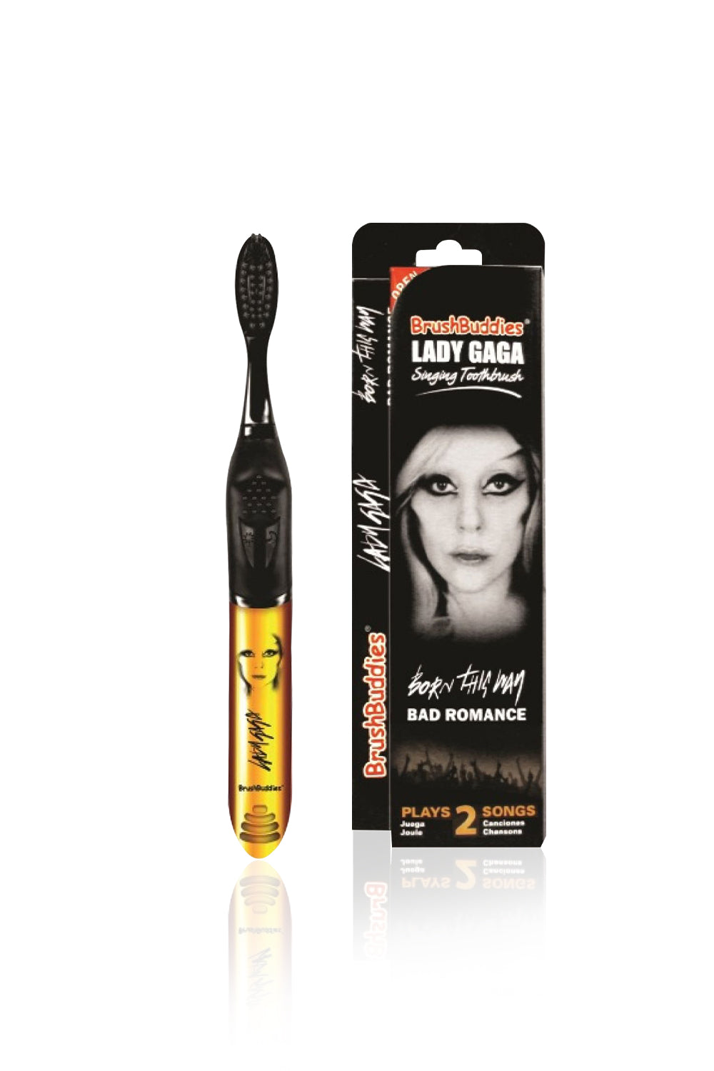 Brush Buddies Lady Gaga Singing Toothbrush (Born This way & Bad Romance)