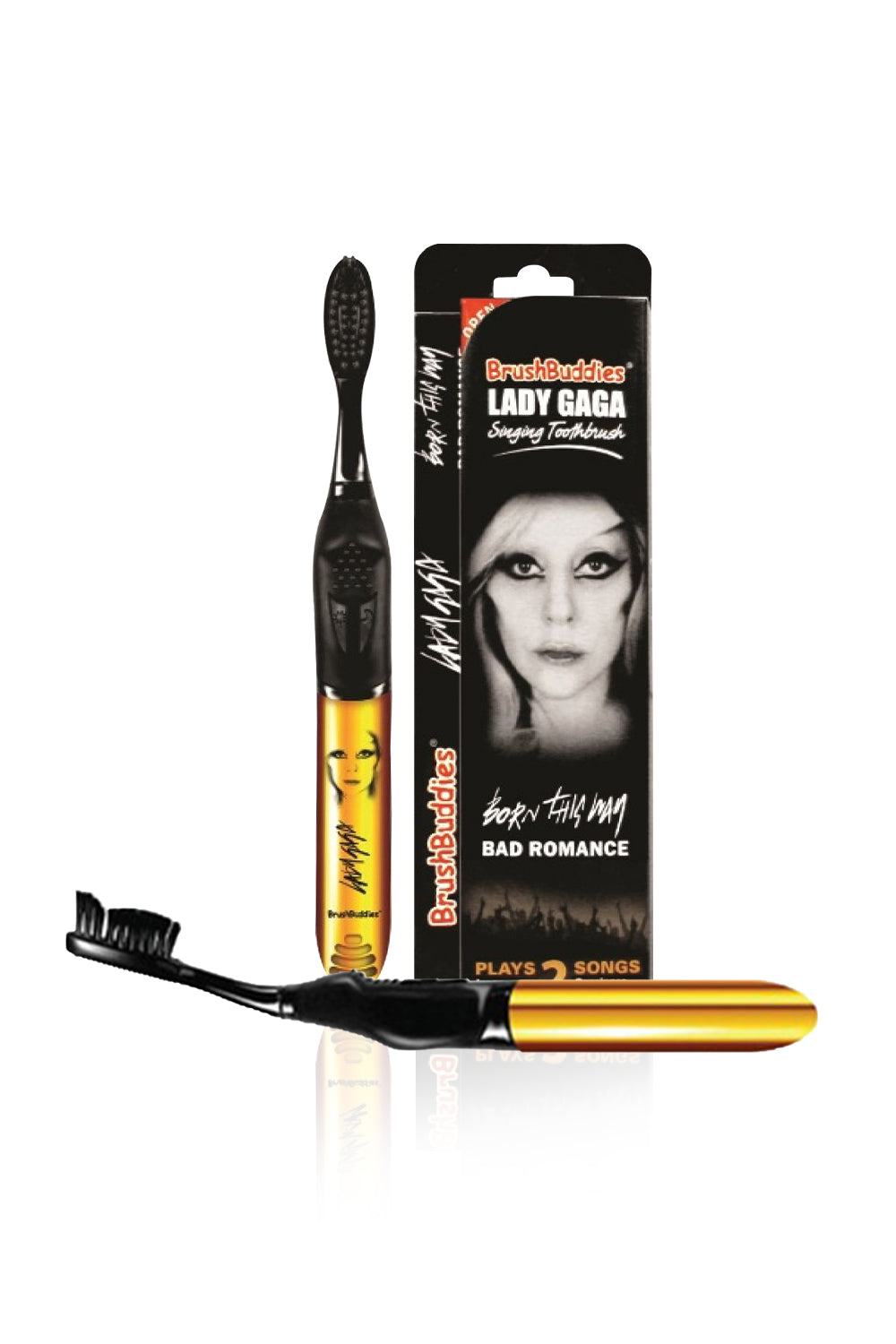 Brush Buddies Lady Gaga Singing Toothbrush (Born This way & Bad Romance)