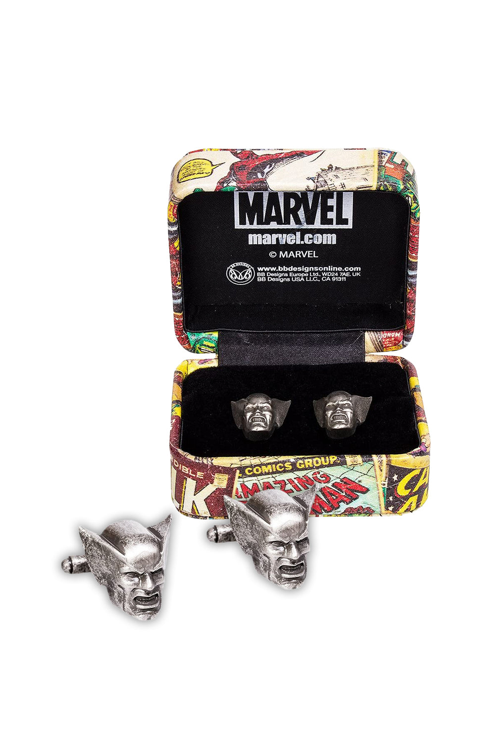 Marvel Comics Men’s Super Hero Wolverine 3D Cufflinks with gift box