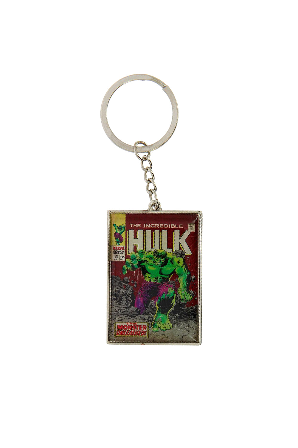 Marvel Comic Close Up Hulk Metal Key Ring