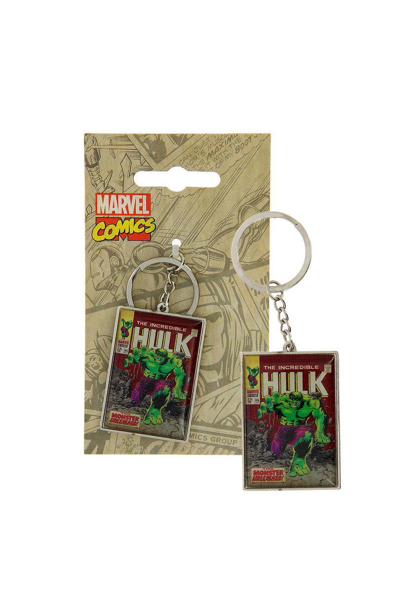 Marvel Comic Close Up Hulk Metal Key Ring