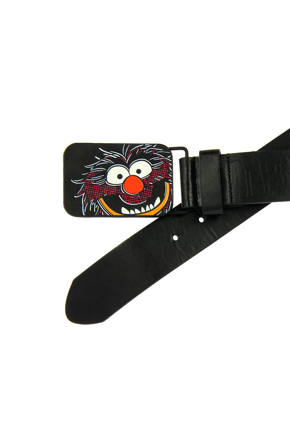 Muppets PU Leather Belt with Animal Printed Metal Buckle