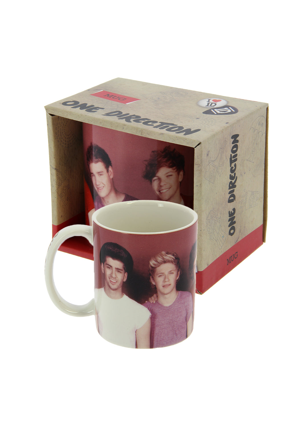 One Direction Gold Ceramic Mug with Gift Box