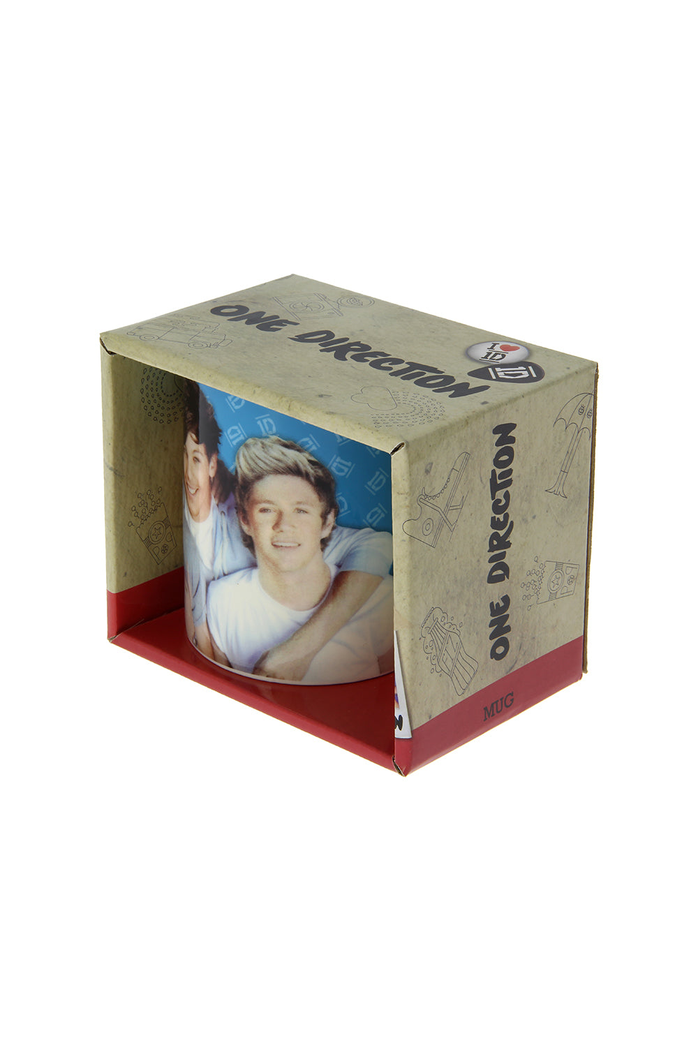 One Direction Blue Ceramic Mug with Gift Box