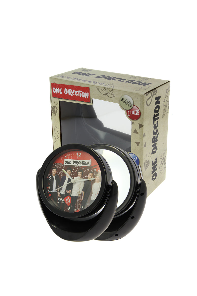 One Direction Swivel Mirror & Clock With Gift Boxed  /Limited Edition