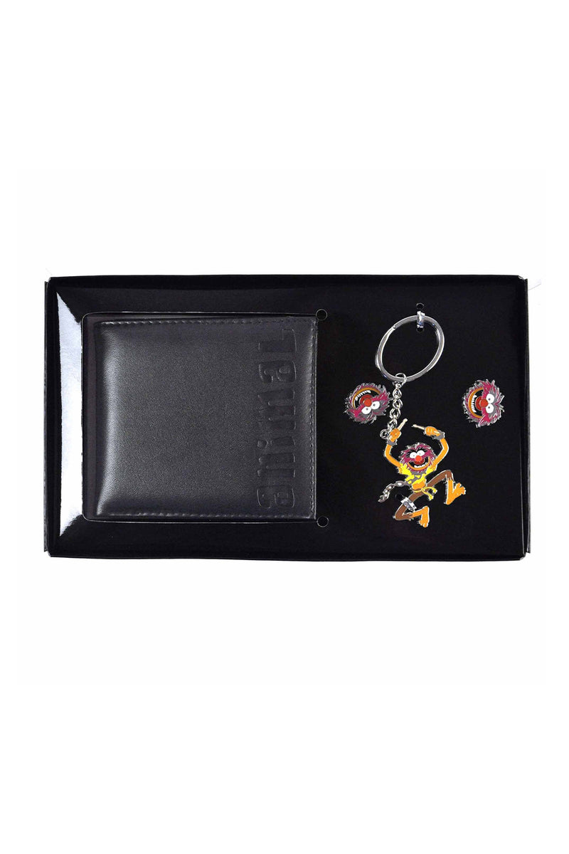 The Muppets Animal Wallet, Cufflink and Keychain Set