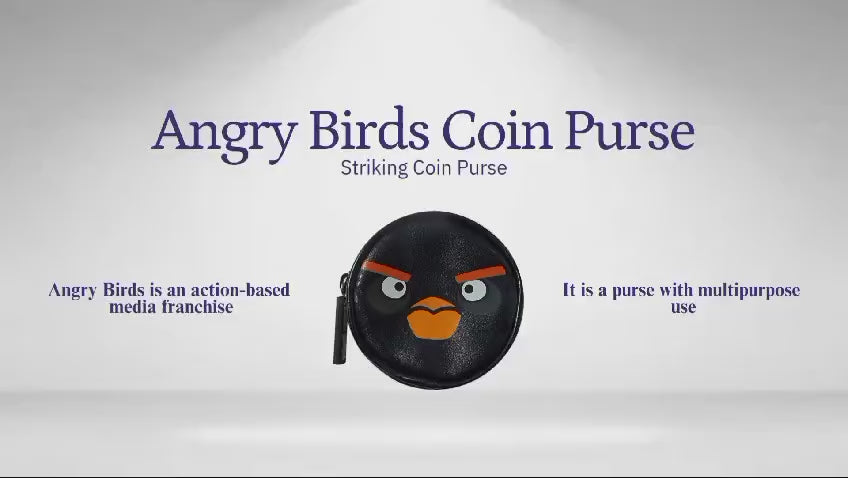 Angry Birds Black Coin Purse