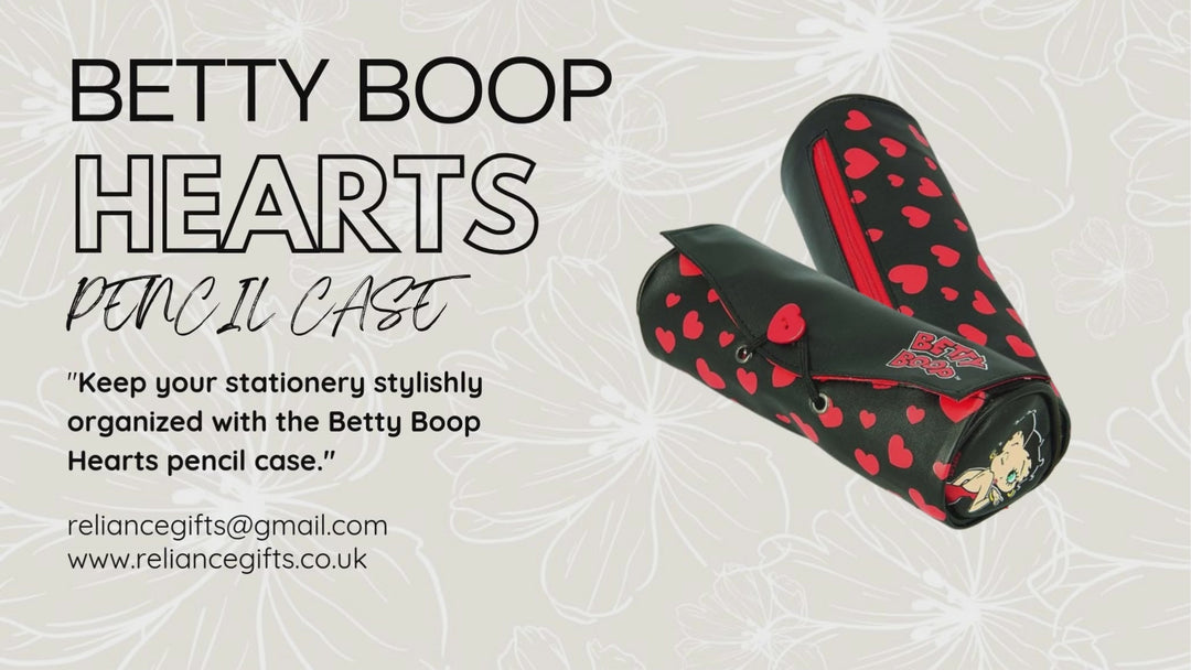 Betty Boop Red Heart Pencil Case