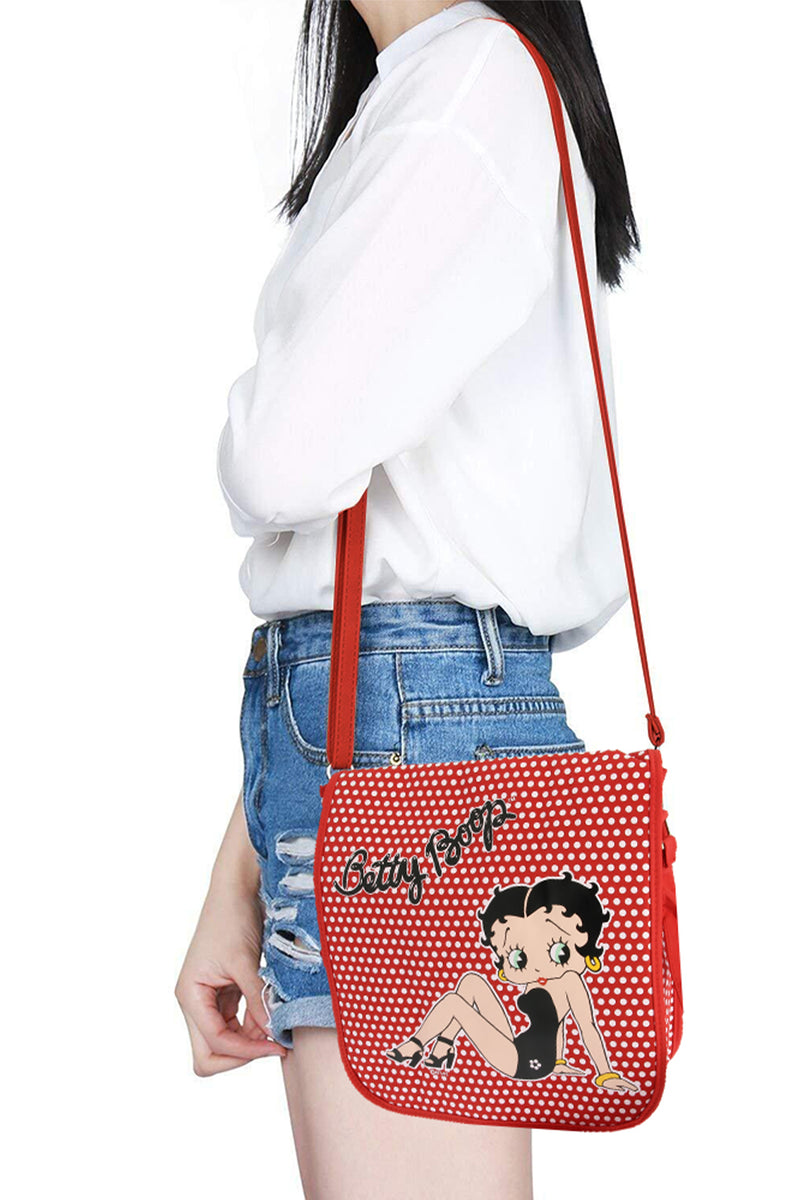 Betty Boop Polka Dot Messenger Bag