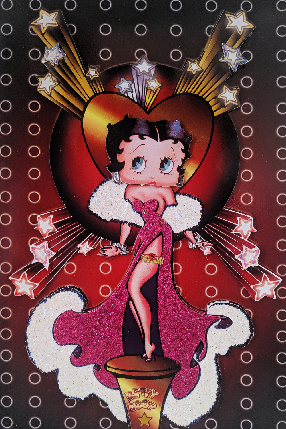 Betty Boop Decoupage Blank Greetings Card (3D)4