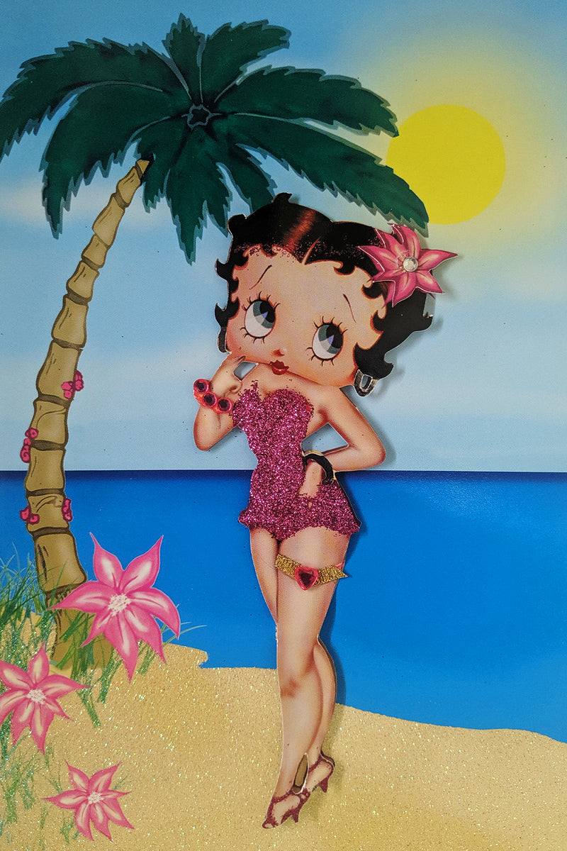 Betty Boop Decoupage Blank Greetings Card (3D)6