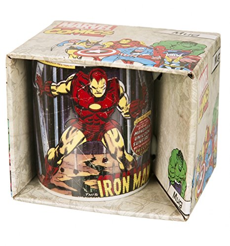 Marvel Comic Close Up Iron Man Ceramic Mug