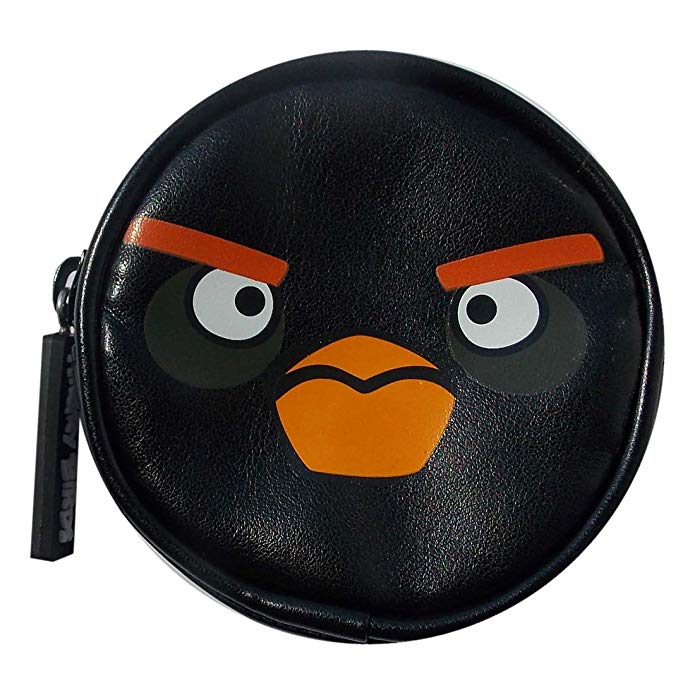 Angry Bird coin purse Black is a must have for the all the Angry bird fans. Its a compact and spacious coin purse featuring angry birds face in the front.  Exclusively Available at Reliance Gifts www.reliancegifts.co.uk