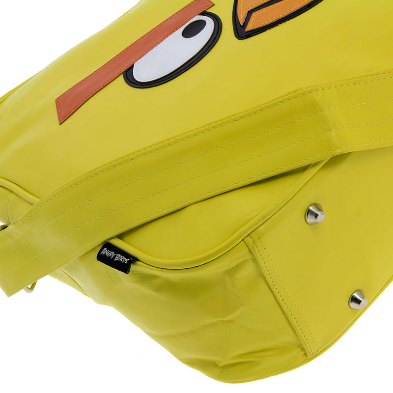 Angry Birds Premium Yellow Messenger Bag Perfect for any Angry Birds fan, this leather effect messenger bag is sure to make you the coolest kid in school. It's large enough to fit all of your textbooks, stationery sets and even your laptop .Exclusively Available at Reliance Gifts www.reliancegifts.co.uk