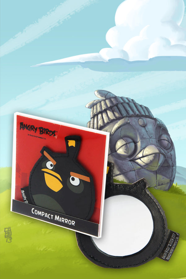 Angry Birds Black Compact Mirror