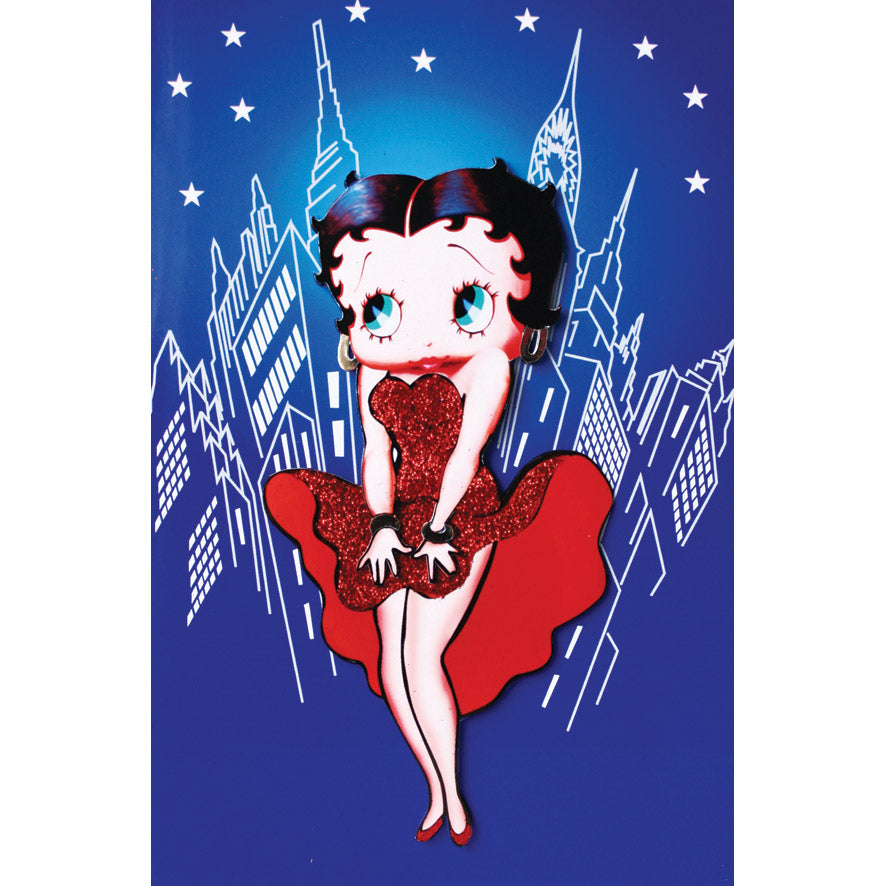 Betty Boop Manhattan Decoupage Blank Greetings Card (3D)