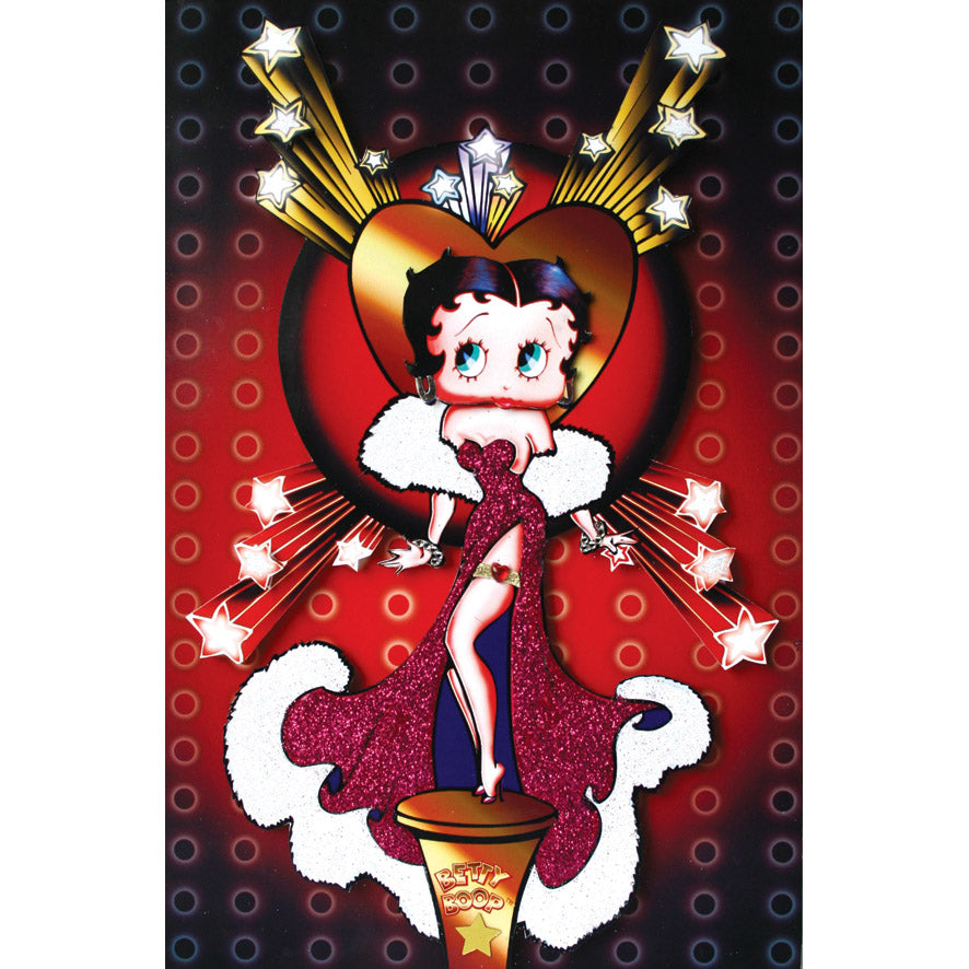 Betty Boop Decoupage Blank Greetings Card (3D)4