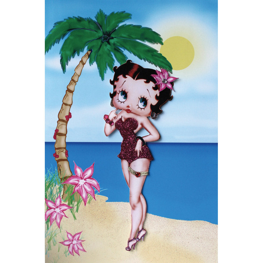 Betty Boop Decoupage Blank Greetings Card (3D)6