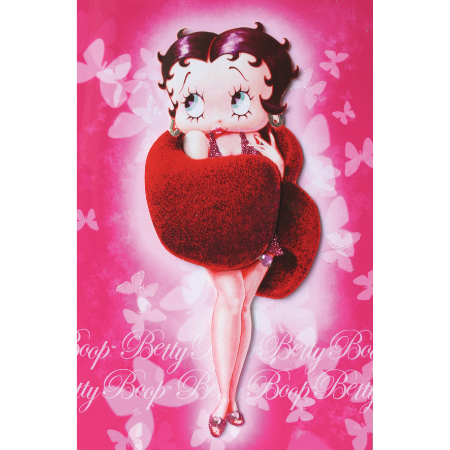 Betty Boop Winter Wrap Decoupage Blank Greetings Card (3D)