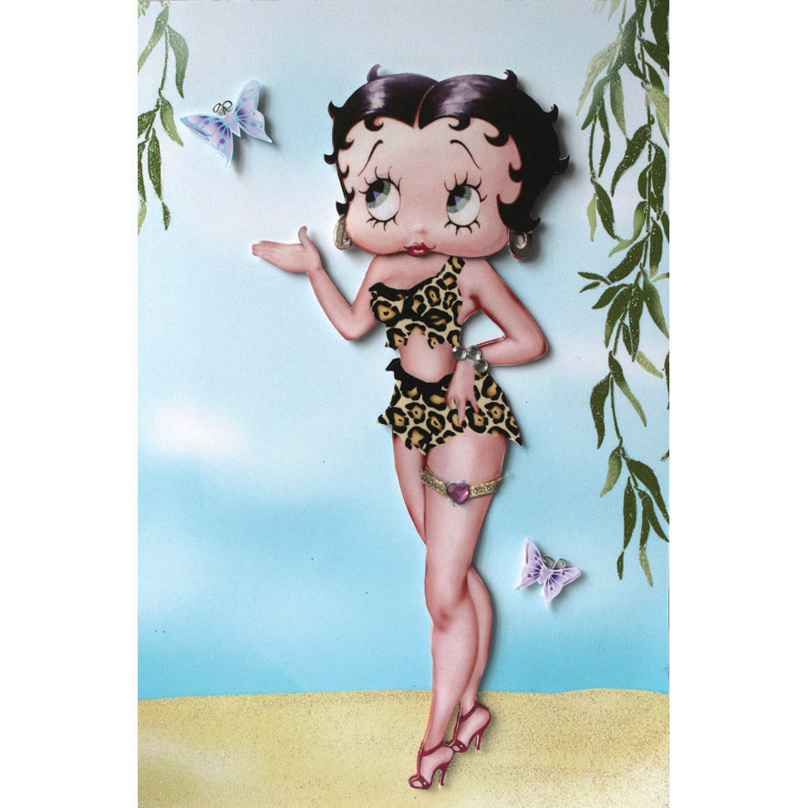 Betty Boop Decoupage Blank Greetings Card (3D)5