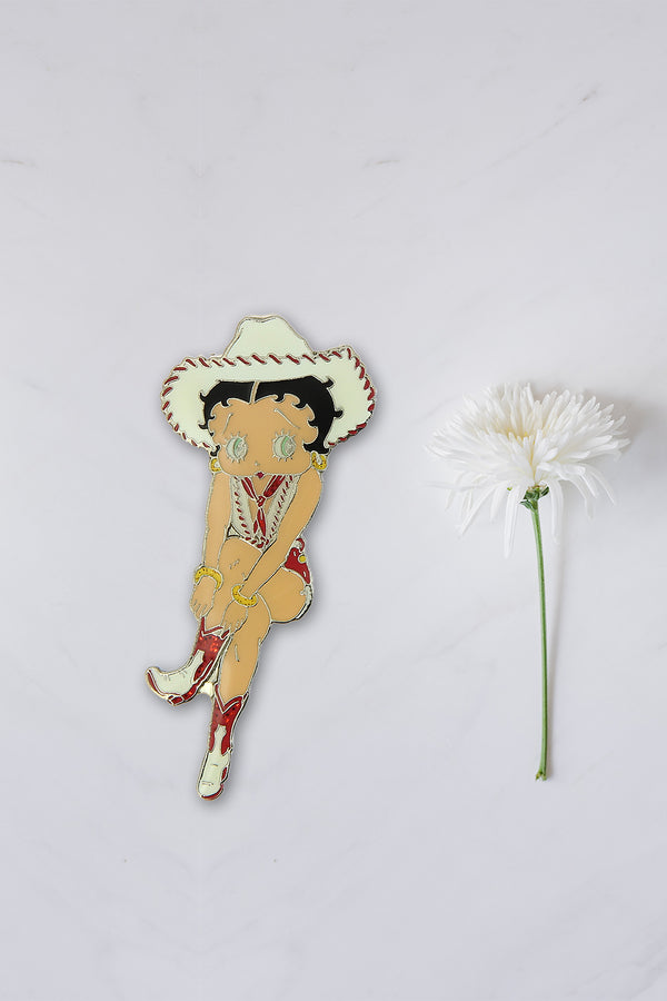 Betty Boop Lapel Pin Cowgirl