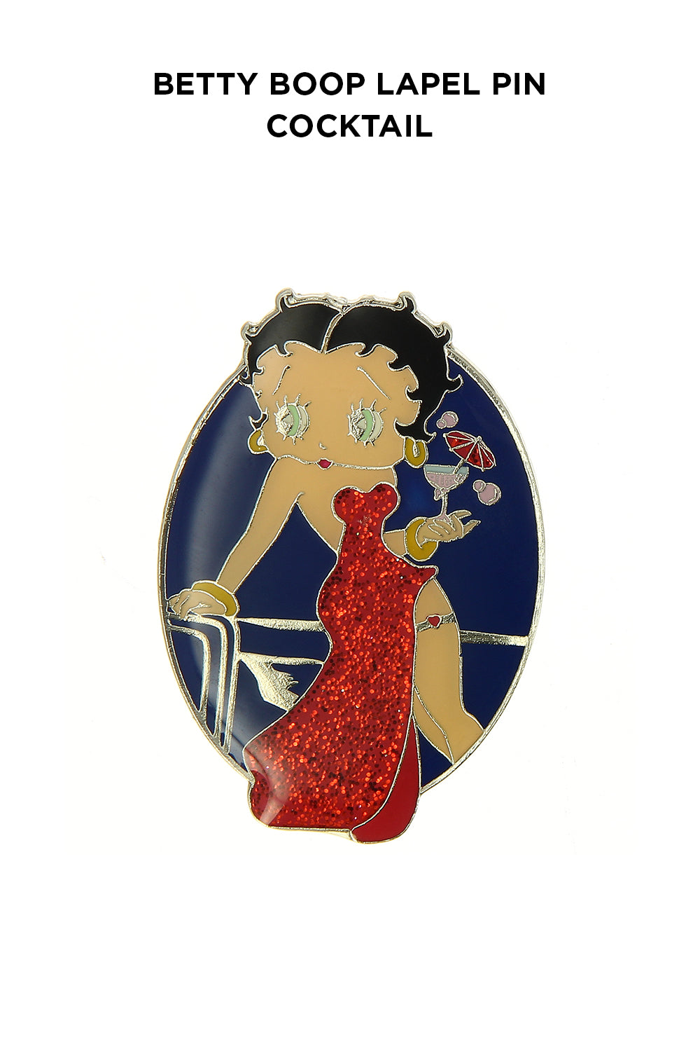 Betty Boop Lapel Pin Cocktail